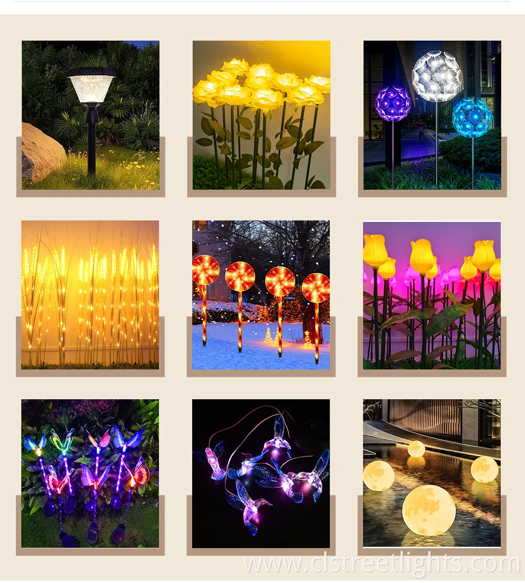 Eco-Friendly Round Solar Garden Light with Warm Glow